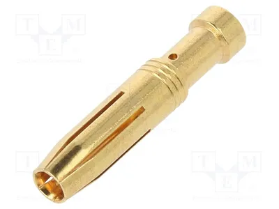 Image de 1 connecteur DEGSON, femelle, 2,5 mm², 16 A, 16 A-GF-2,5. Connecteur à sertir, contacts plaqués or