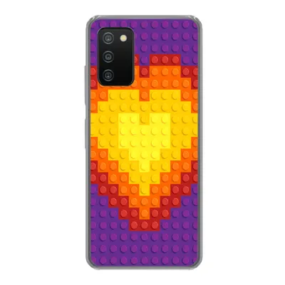 Produktbild von MuchoWow® Handyhülle Schutzhülle Hülle für Samsung Galaxy A03s Muster - Herz Silikon Softcase Handy Hülle - Schutz