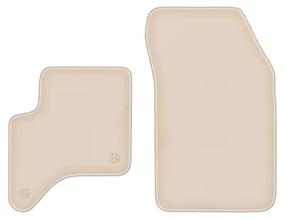 Produktbild von DURBAN Beige Velours-Fußmatten vorne für Fiat 600 Hybrid (2024-)