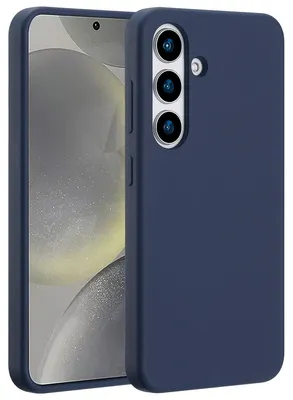 Imagen del producto de Funda de silicona líquida con MagSafe para Samsung Galaxy S25 - Azul oscuro