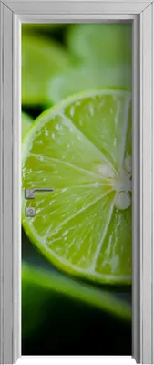 Produktbild von Tür Selbstklebende 70x210 cm Türfolie Türtapete Klebefolie - Limetten Obst
