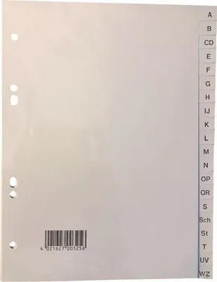 Obrázok produktu pre Register 325 A5 20tlg A-Z gr