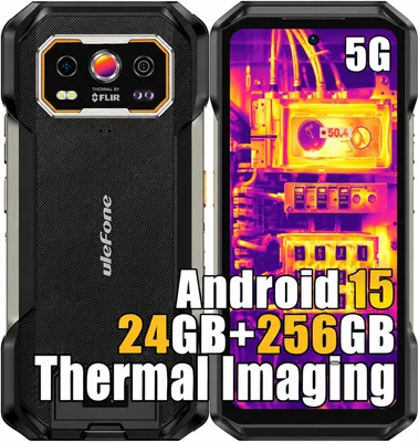 Produktbild von Ulefone Armor 27T Pro Outdoor Smartphone 5G mit Wärmebildkamera - 24GB+256GB - 6.78" 120Hz 10600mAh 64MP+50MP Android 15 Outdoor Handy GPS/NFC/OTG