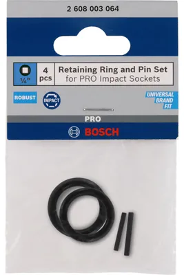 Imagen del producto de Juego de accesorios con soporte y adaptador para vasos de impacto PRO, 1/4", de 4 piezas.
