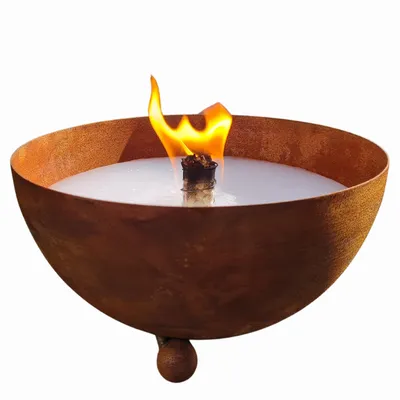 Produktbild von Schwabenfire Kleine Edelrost Outdoorkerze mit Dauerdocht Geschenke für Frauen