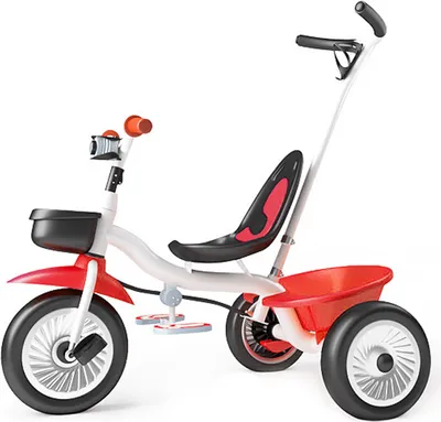 Produktbild von Kinderdreirad,Kinderdreirad mit Bremse,Dreirad Schubstange Fahrrad Kleinkinder für Kinder 75x50x87cm