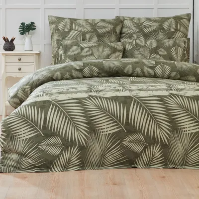 Produktbild von Bettwäsche Bettgarnitur Bettbezug Baumwolle 135x200 155x220 200x200 200x220, Größe:135 x 200 cm, Design Bettwäsche:Heather D25