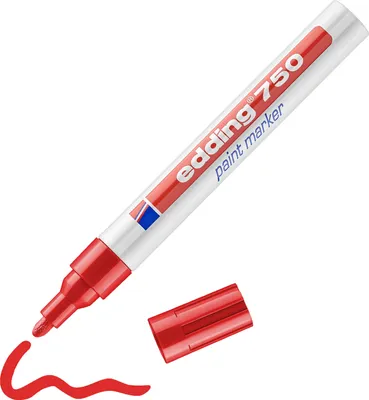 Produktbild von Edding e-750 Lackmarker rot 4-750002