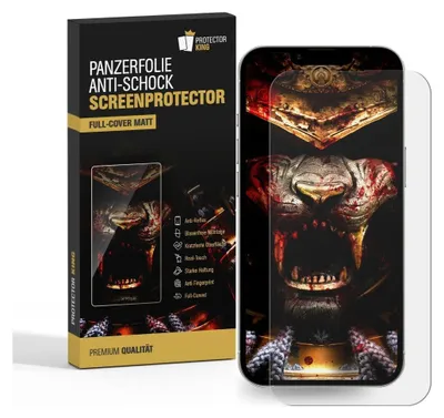 Produktbild von 6x Panzerfolie für iPhone 13 ANTI-SHOCK Displayschutz Schutzfolie MATT ANTI-REFLEX ENTSPIEGELT