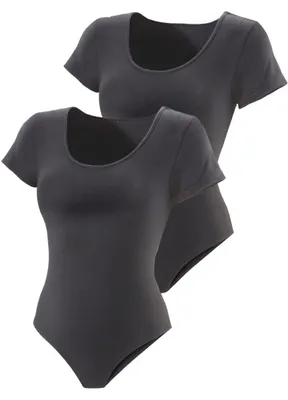 Produktbild von VIVANCE T-Shirt-Body schwarz Größe 40/42, KI-generiertes Bild