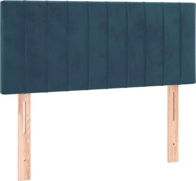Produktbild von vidaXL Kopfteil Dunkelblau 100x5x78/88 cm Samt