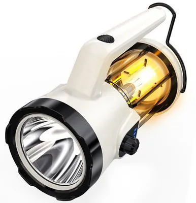 Produktbild von 2-in-1 LED Taschenlampe und Laterne, wiederaufladbar, 4000 mAh Powerbank, stufenlos dimmbar, für Camping, Notfälle oder Zuhause