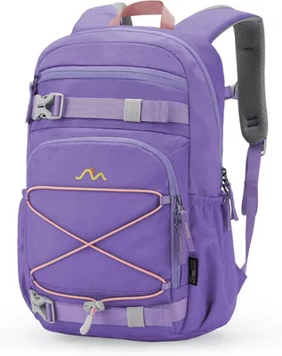 Productafbeelding van Rugzak voor kinderen, schoolrugzak, meisjes/jongens, 15 liter, paars