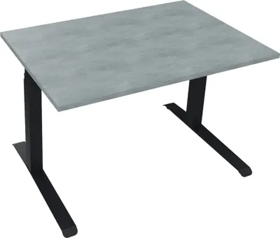 Produktbild von Sitz-/Stehtisch Kufe Doppels. Quad. B1200xT800xH645-1275 an/Beton