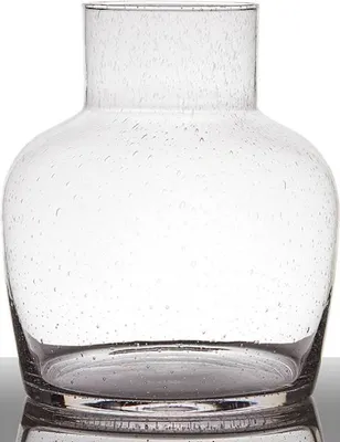 Produktbild von INNA-Glas Blumenvase Glas Gracie, Trichter - rund, klar, 26cm, Ø 11,5cm - Ø 22cm - Deko Vase - Blumenvase