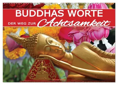 Produktbild von Buddhas Worte - Der Weg zur Achtsamkeit (Wandkalender 2027 DIN A2 quer), CALVENDO Monatskalender