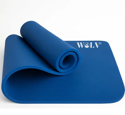 Productafbeelding van Yogamat extra dik, antislip fitnessmat van NBR 192 x 63 cm, ideaal voor yoga en pilates