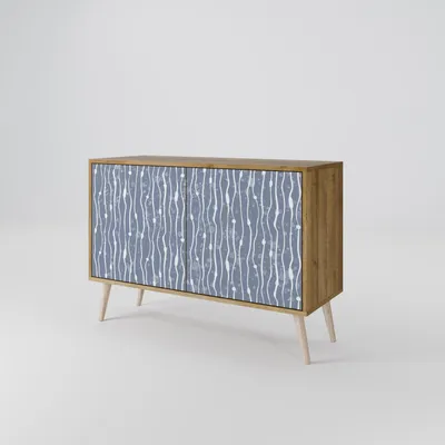 Produktbild von Spacerebels Kommode mit 2 Türen - Sideboard Komodenschrank - Highboard - Kleiderschrank Möbel - Wohnzimmer Schlafzimmer - 57,5×111×42 (HxBxT)
