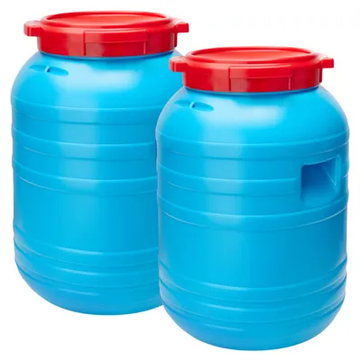 Produktbild von Garronda 2x 30L Plastikfass Lebensmittelfass Futtertone Universalfass 30 Liter GD-0055