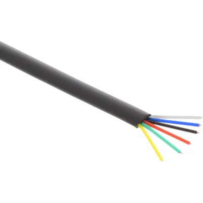 Produktbild von InLine Modularkabel, 6adrig Flachband schwarz, 100m Ring, 100 m, Schwarz, 1,82 kg, 215 mm, 215 mm, 60 mm