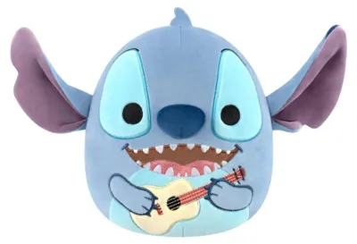 Produktbild von Squishmallows SQDI01940 - Stitch mit Gitarre 20 cm, offizielles Jazwares Plüsch,