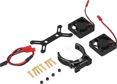 Image de 4985 1717 Radiateur de ventilateur de refroidissement du moteur en alliage d'aluminium sans balais pour Traxxas 1/5 RC Carblack
