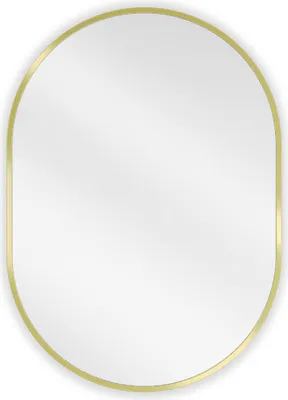 Immagine prodotto di Mexen Loft specchio da bagno ovale 70 x 50 cm, cornice dorata - 9851-070-050-000-50