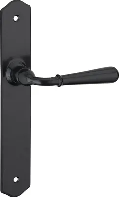 Image de Ensemble de poignées pour porte intérieure Charon sans trou, carré 7mm, entr'axes 195mm, acier patiné - THIRARD
