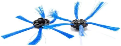 Produktbild von vhbw 2x Seitenbürste kompatibel mit Philips Smartpro FC8710, FC8774, FC8772, FC8776, FC8812 Saugroboter - Reinigungsbürsten Set, schwarz / blau