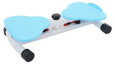 Obrázok produktu pre Twistboard na brucho – Kompaktné zariadenie na posilňovanie svalového korzu – Zariadenie na posilňovanie brucha a stehien – Odporové gumy – Cvičenie pre celé telo – Modrá farba