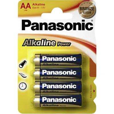 Produktbild von 1x4 Panasonic Alkaline Power Mignon LR6 AA