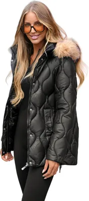 Obrázek produktu pro Dámská bunda černohnědá OZONEE JS/5M3226/392A XL
