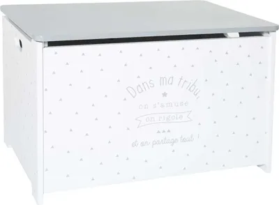 Obrázek produktu pro Hračky Box se sedadlem, 2-v1, Šedá Obal