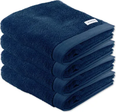 Produktbild von TOM TAILOR Handtuch, 4er Pack - Color Bath Towel, Frottier, Baumwolle Dunkelblau 50x100cm