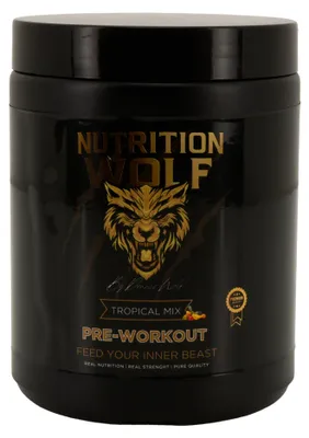 Produktbild von Nutrition Wolf Pre-Workout Stimulant 300 g – Kreatin, Koffein & Beta-Alanin -