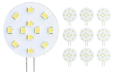 Produktbild von 10x LED Lampe G4 warmweiß 3W / 20W 200lm GU4 Leuchtmittel 12V Stiftsockel SEBSON