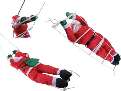 Zdjęcie produktu dla Mikołaj na drabince dł. 120 cm