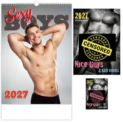 Produktbild von Sexy Boys Kalender 2027 - 31,5 x 45 cm - Nice Guys Kalender 2027 - Postkarte