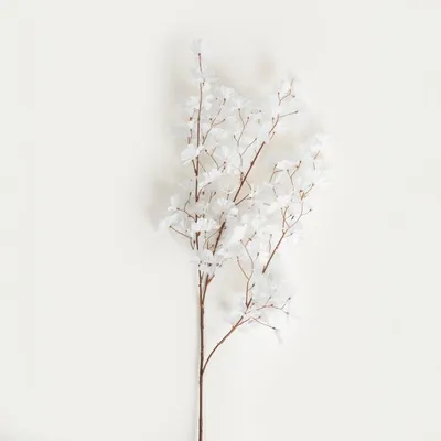 Produktbild von HOMLA Kunstzweig JUNIA, weiße Kirschblüten, 117 cm