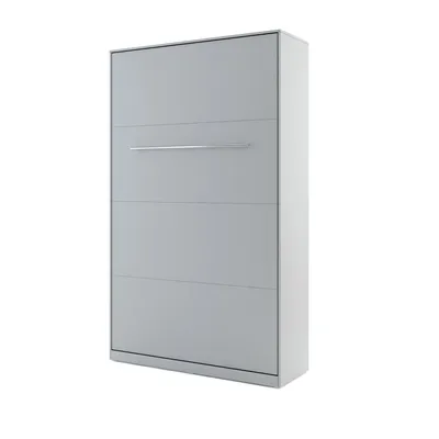 Obrázek produktu pro Nástěnná postel Skříňová postel CONCEPT PRO CP-02 Vertical 120x200 GREY MATT Nástěnná sklápěcí postel, skříňová sklápěcí postel, skříň s integrovanou sklápěcí postelí, funkční postel