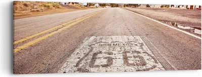 Produktbild von Bild auf Leinwand - Leinwandbild - USA Route 66 Reise - 90x30cm - Wand Bild - Wanddeko - Wandbilder - Leinwanddruck - Bilder - Kunstdruck - Wanddekoration - Leinwand bilder - Wandkunst - AB90x30-2712