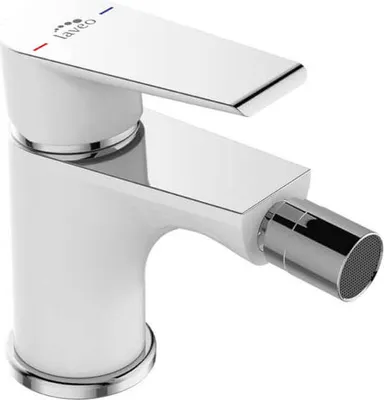Immagine prodotto di Miscelatore bidet verticale di design con tappo Bianco