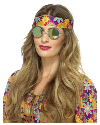 Image de Smiffys - Lunettes de soleil uni pour hommes/femmes, costume SM2429 (taille unique) (vert/bleu)