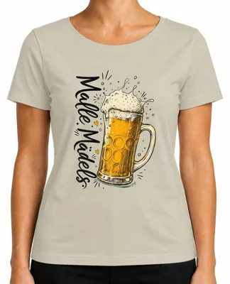 Productafbeelding van Leuke meiden, Mallorca, feestvakantie, bier, vrijgezellenfeest, Ballermann, dames T-shirt, natuur, maat M