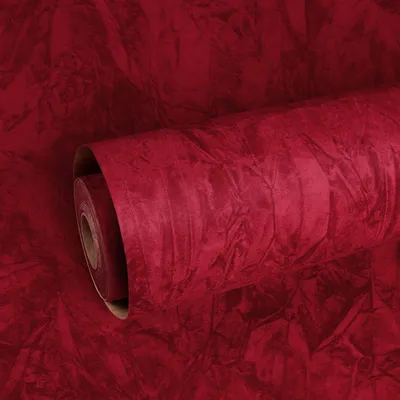 Zdjęcie produktu dla Solidchoice - Tapeta samoprzylepna, aksamitna, czerwona - 44,5 cm x 2 m