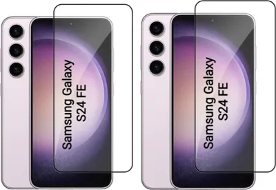 Produktbild von CLM-Tech 2er Set Schutzfolie kompatibel mit Samsung Galaxy S24 FE Panzerfolie Panzerglas Crystal Clear Displayschutz 9H Glas Displayfolie Schutzglas - Unterstützt Fingerabdruck-ID - Folie kristallklar 2X Stück