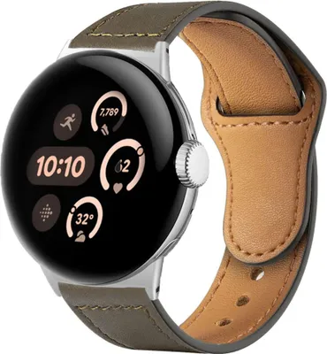 Immagine prodotto di Cinturino in pelle per Google Pixel Watch 4 / 3 / 2 / 1 da 41 mm - Ricambio Premium - Marrone