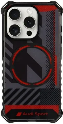 Zdjęcie produktu dla Audi Iml Sport Magsafe Case Iphone 15 Pro 6.1 Czarny/Black Hardcase Au-Imlmip15P-Rsq/D2-Bk