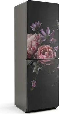 Zdjęcie produktu dla Bukiet kwiatów w szczegółach - Magnetyczna osłona lodówki - Folia dekoracyjna magnetyczna do kuchni - Magnetyczna dekoracja lodówki - Samoprzylepna tablica magnetyczna - Folia magnetyczna na drzwi lodówki - 60x180 cm