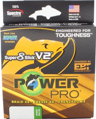 Produktbild von POWERPRO PowerPro Sup 8 Slick V2, 135m, 0,15mm, 10kg / 22,05lbs, grün, 8-fach Geflochtene Schnur, PPBISV213515AG